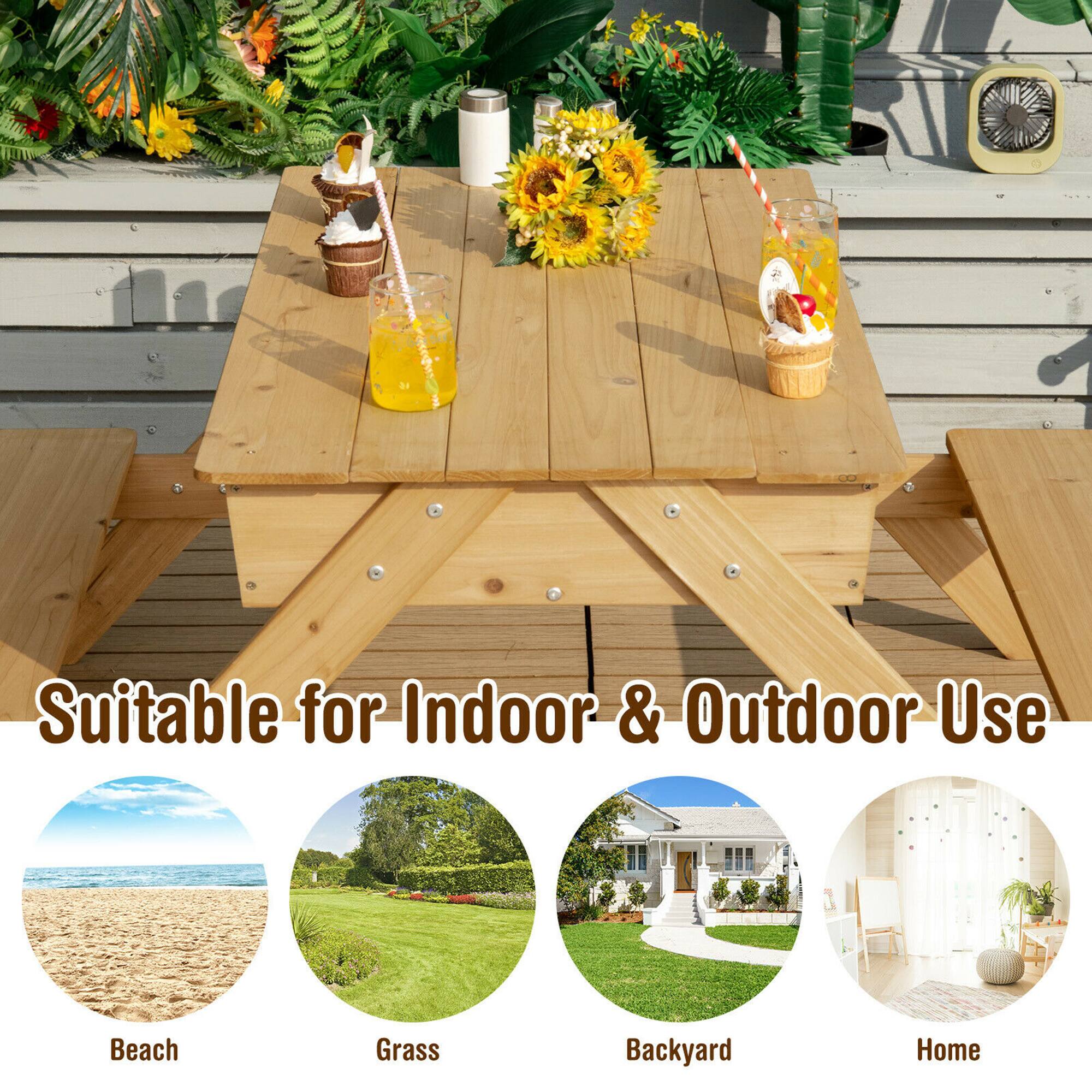 Suitable for Indoor & Outdoor Use

Beach  
Grass  
Backyard  
Home