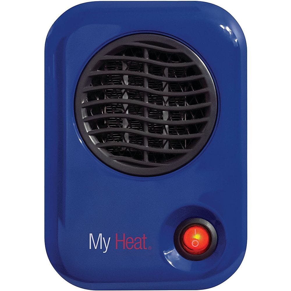 Angle. Lasko - MyHeat 200W Personal Ceramic Heater - Blue.