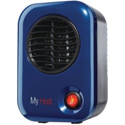 Lasko - MyHeat 200W Personal Ceramic Heater - Blue - Front_Zoom