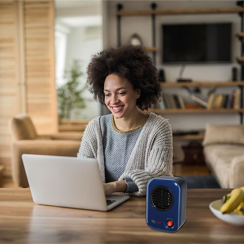 Alt View 11. Lasko - MyHeat 200W Personal Ceramic Heater - Blue.