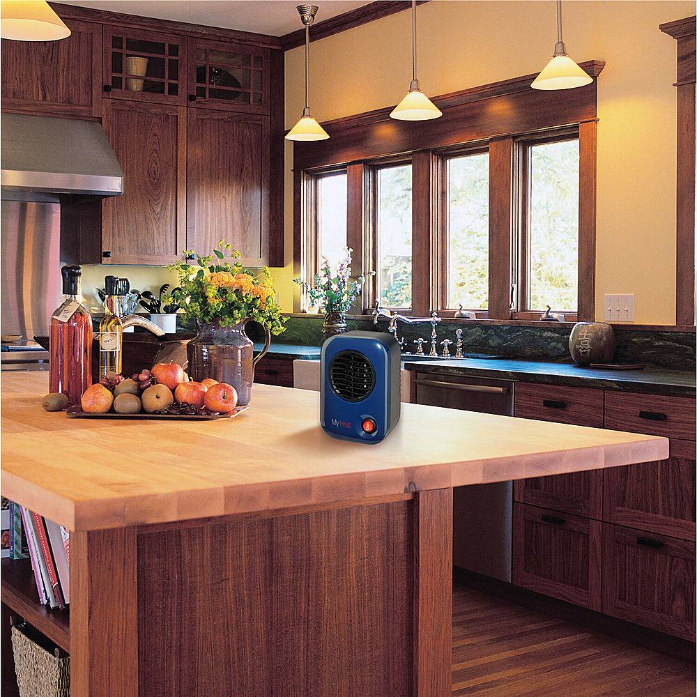 Alt View 12. Lasko - MyHeat 200W Personal Ceramic Heater - Blue.