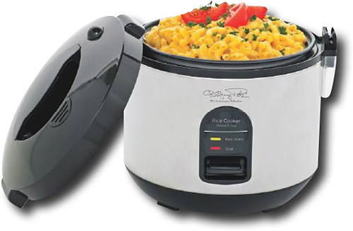 Wolfgang Puck Black 1.5-cup Portable Rice Cooker with WP Recipes  (Refurbished)
