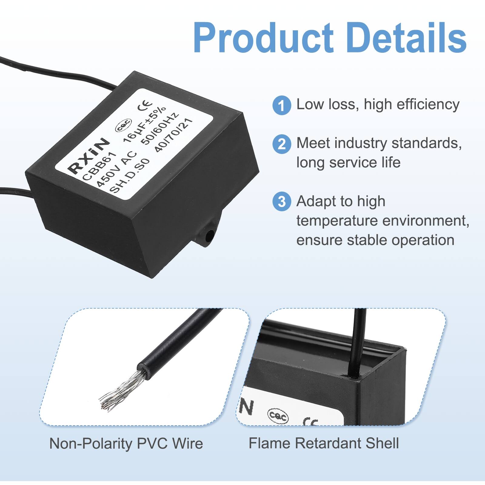 Product Details

1. Low loss, high efficiency
2. Meet industry standards, long service life
3. Adapt to high temperature environment, ensure stable operation

Non-Polarity PVC Wire

Flame Retardant Shell