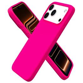 Ornarto - Designed for iPhone 17 Pro Max Case 6.9", Liquid Silicone Soft Gel Shockproof Protective Case - Hot Pink
