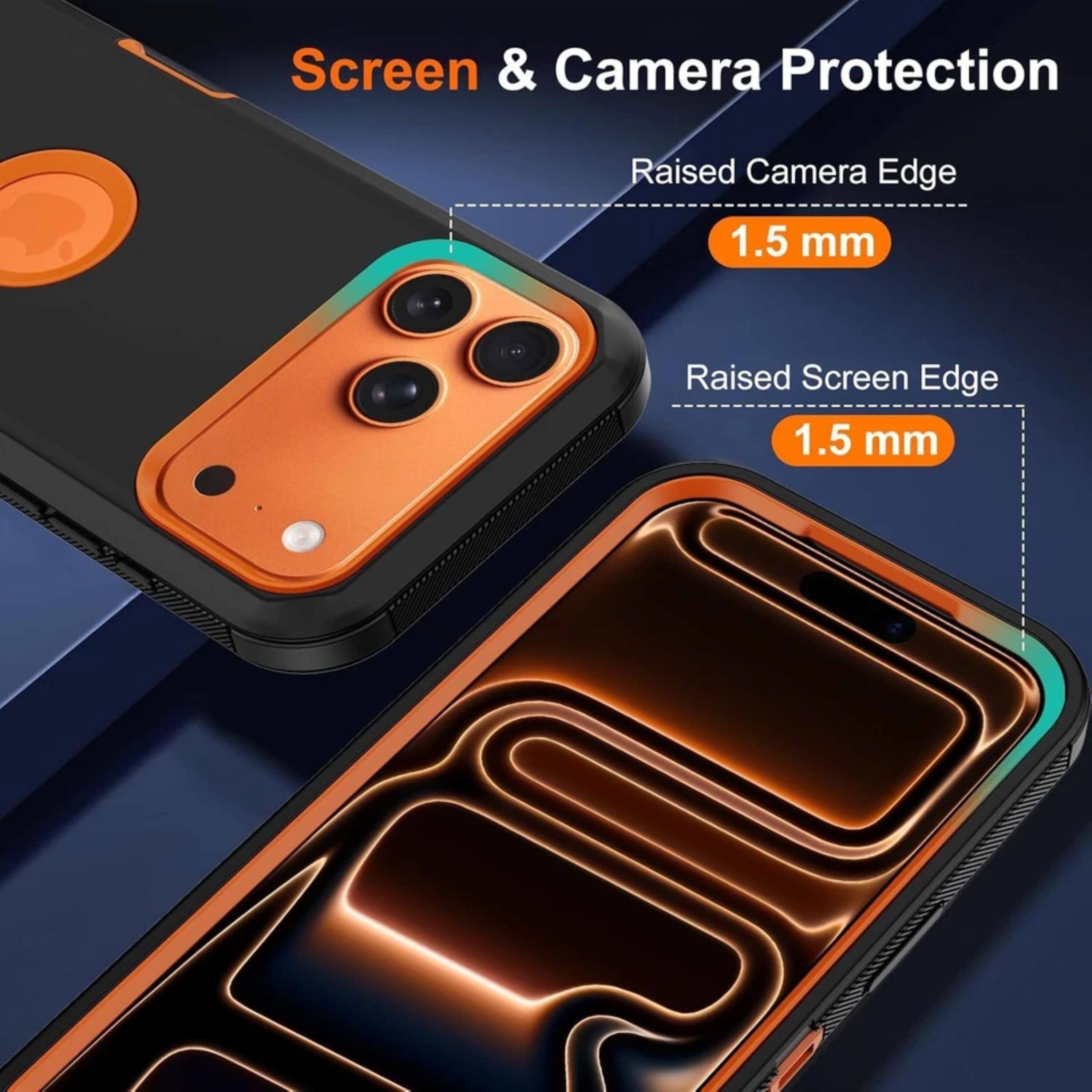 Screen & Camera Protection  
Raised Camera Edge 1.5 mm  
Raised Screen Edge 1.5 mm