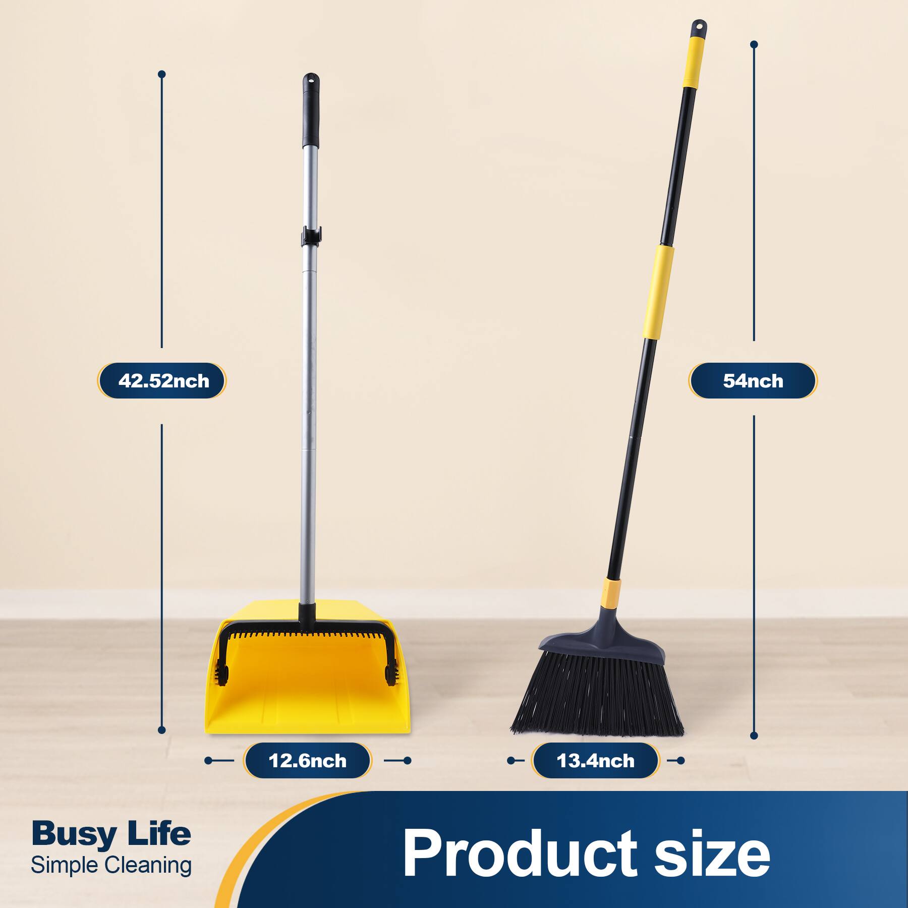 42.52nch  
54nch  
12.6nch  
13.4nch  

Busy Life Simple Cleaning  
Product size