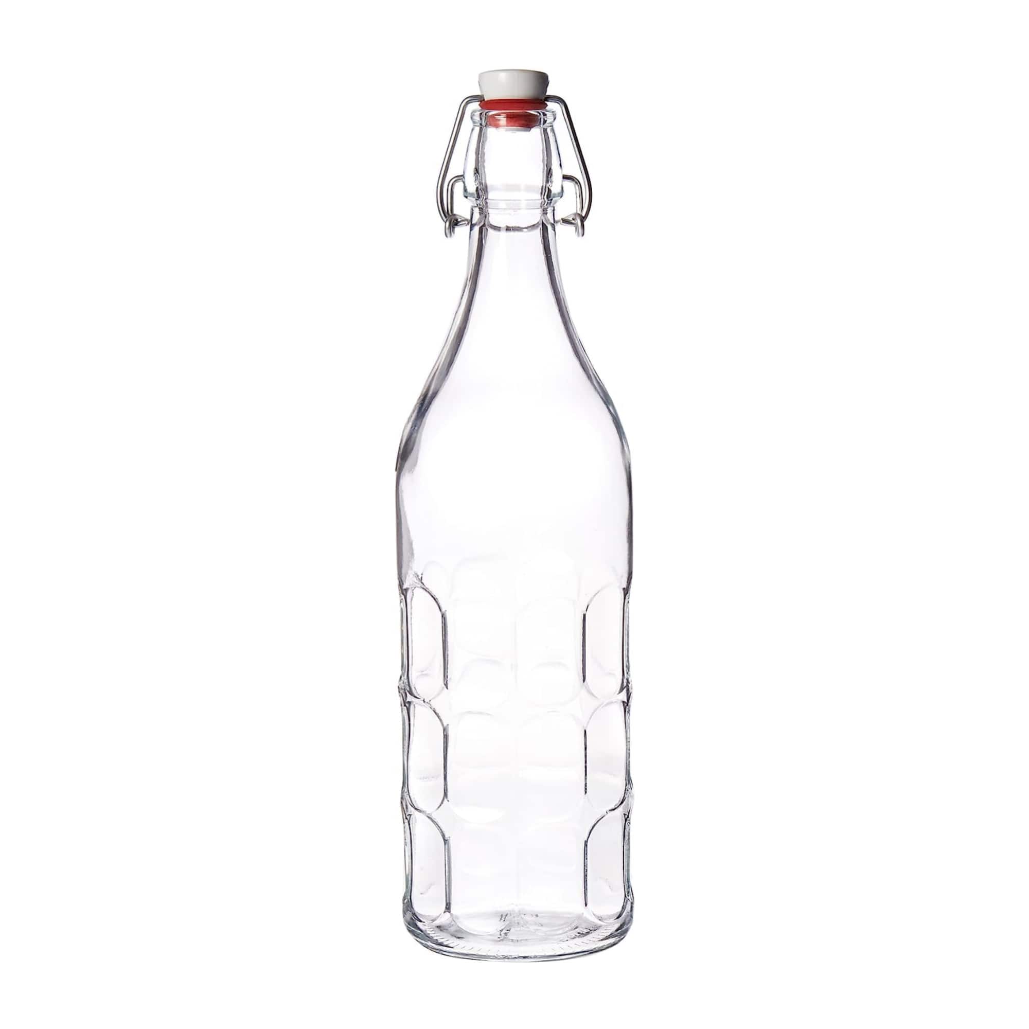 Bormioli Rocco - Moresca Swing Top Bottle 33.75 oz Vintage Glass Airtight Flip Cap - Clear