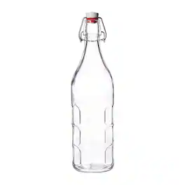 Bormioli Rocco - Moresca Swing Top Bottle 33.75 oz Vintage Glass Airtight Flip Cap - Clear