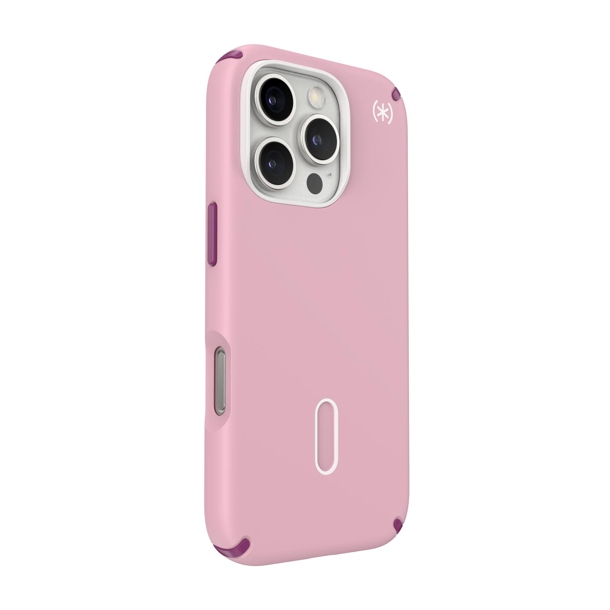Left. Speck - Presidio2 Pro ClickLock Case with MagSafe for Apple iPhone 16 Pro - Wednesday Pink.