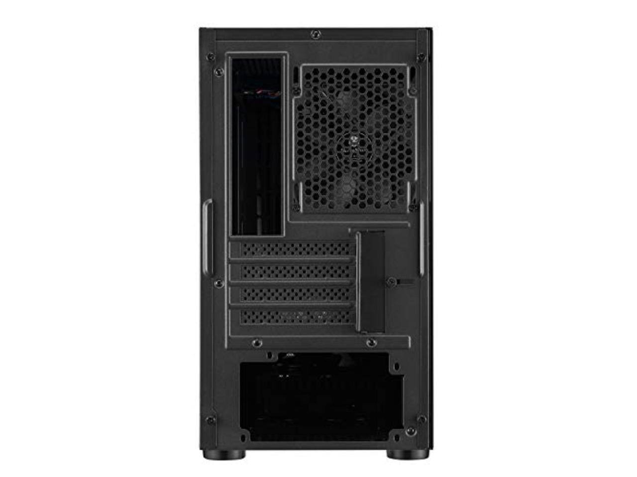 Alt View 4. SilverStone - silverstone technology stylish and distinct tempered glass micro-atx gaming chassis fara v1m pro - Silver.