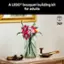 A LEGO bouquet building kit for adults 749.
