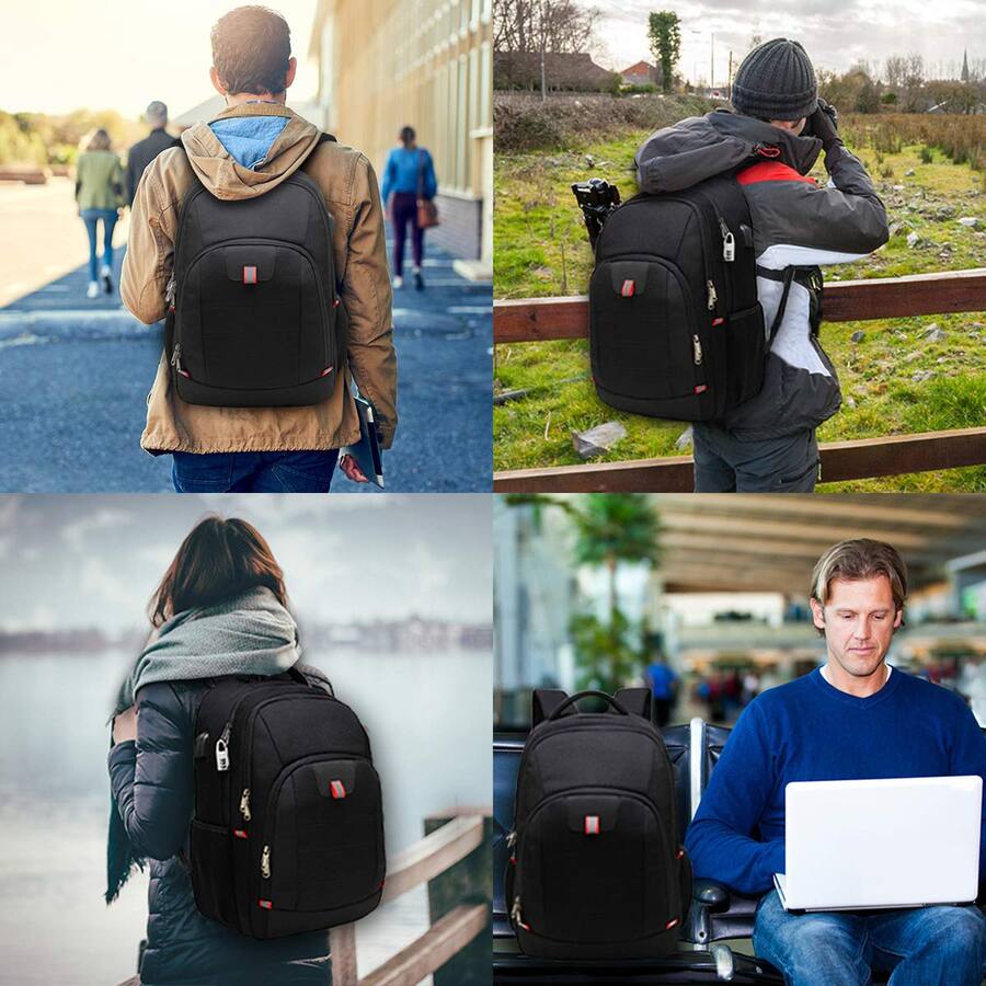 Men's Computer Backpack NICHOLAS KLEIN Laptop Backpack For Men Anti theft Business Travel With ...