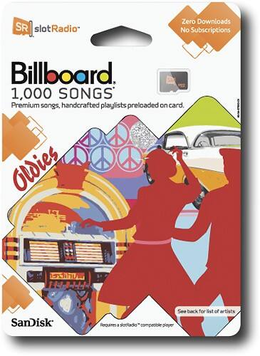 Front Standard. SanDisk - Oldies slotRadio Card.