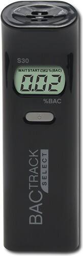 Front Standard. BACtrack - S30 Personal Breathalyzer - Black.