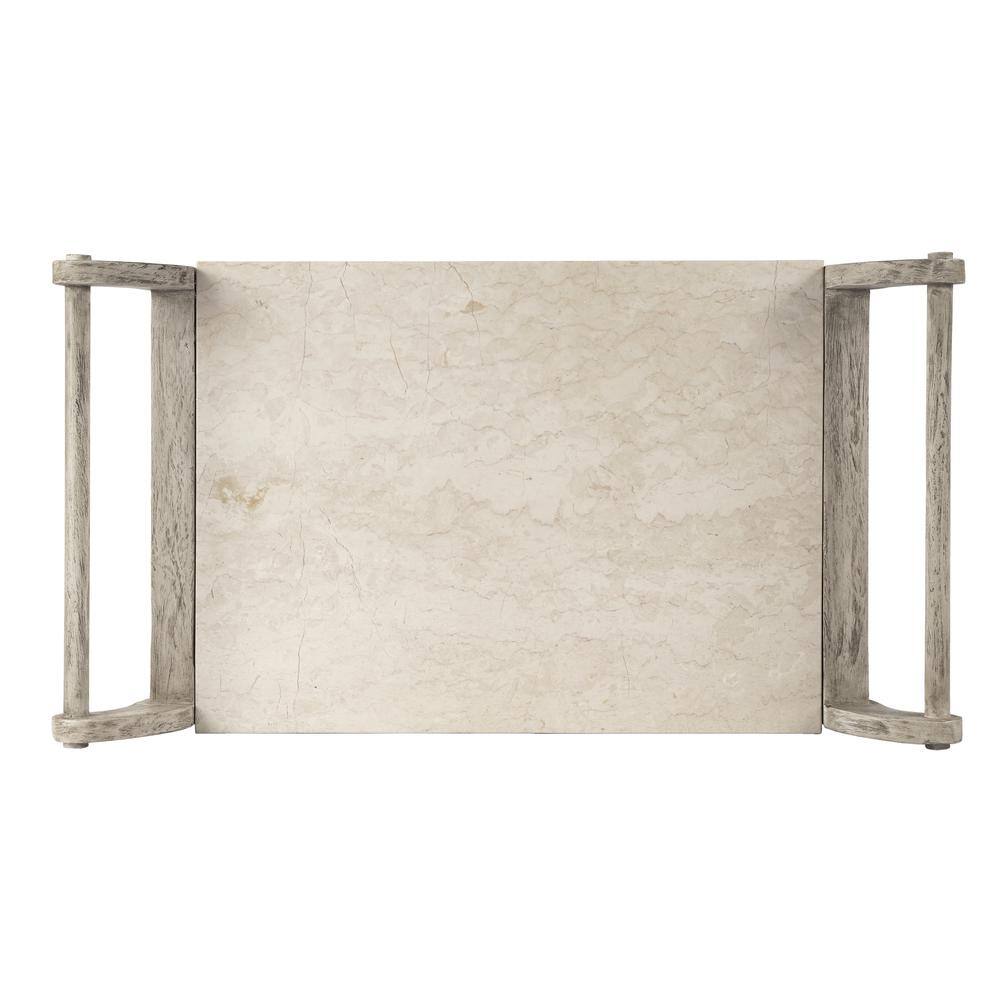 Left. Butler Specialty - Danielle Marble Bar Cart - Gray.