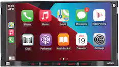 11:59
Phone Music Maps Messages Now Playing
Dual Podcasts Audiobooks Calendar Settings
VOL- VOL+ SOURCE VOICE
DCPA71
MON 19
3