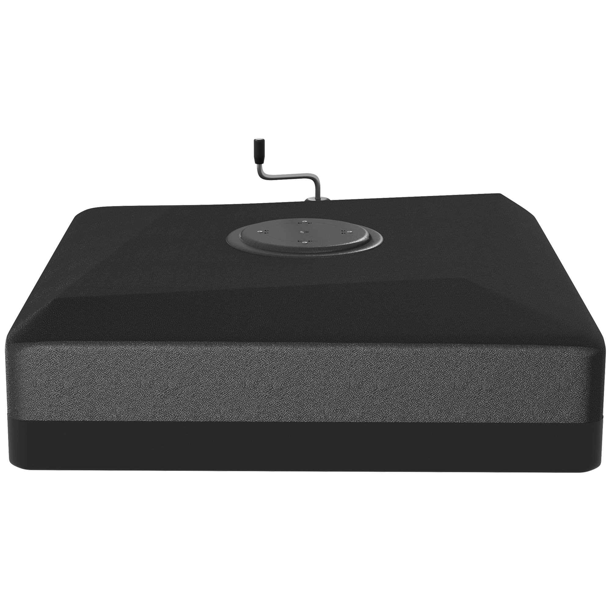 Alt View 7. Outsunny - 330 lbs. Fillable Umbrella Base for 84D-110V02 Model Umbrella, Heavy Duty Cantilever Umbrella Stand with Lift Wheel - Black.