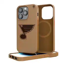 Keyscaper - NHL - St. Louis Blues iPhone Magnetic Bump Case - 14 - Brown