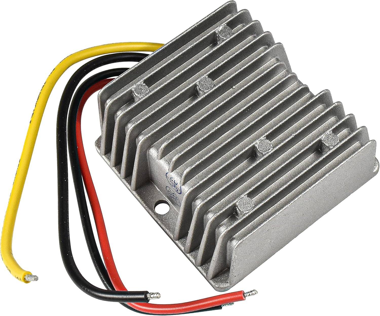 Alt View 4. HQRP - HQRP 24V to 12V Step Down Converter 20A 240W Waterproof for Vehicle, LED, Motor - Silver.