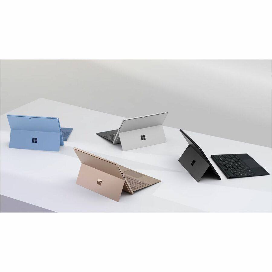 Alt View 2. Microsoft - Microsoft Surface Pro Keyboard with Pen Storage - Black Large - Notebook - TouchPad - Mechanical Keyswitch - Black - Black.