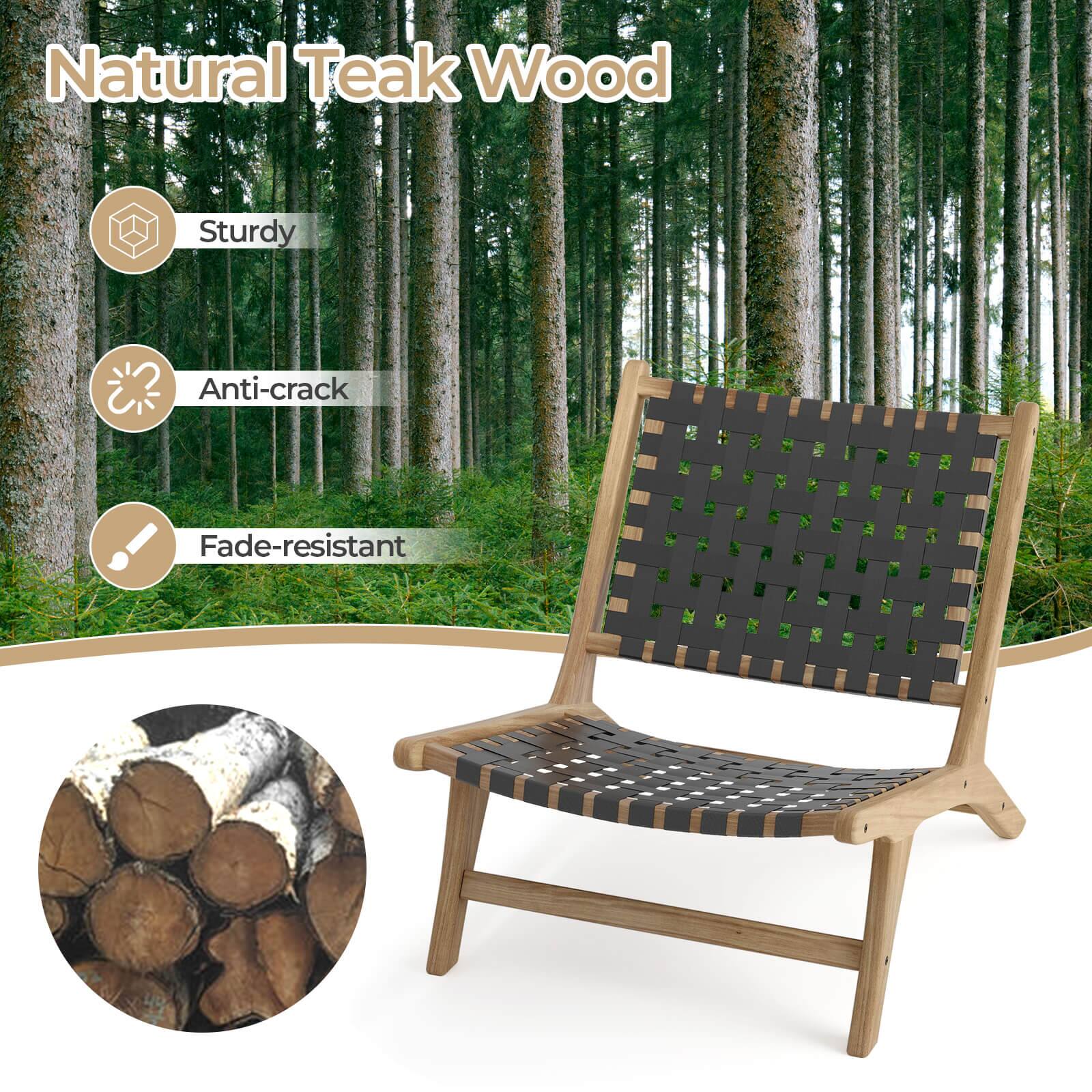 Natural Teak Wood

- Sturdy
- Anti-crack
- Fade-resistant
