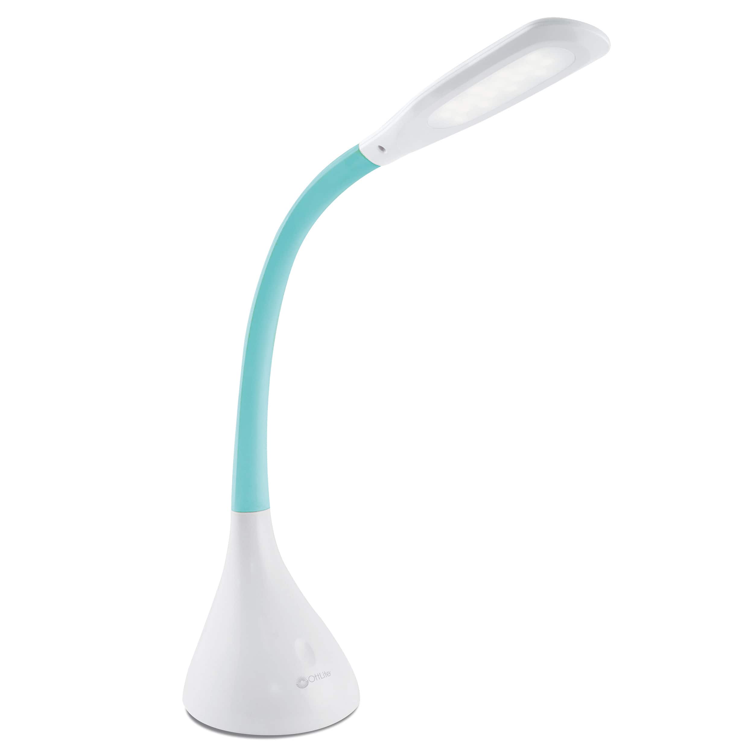 Front Zoom. OttLite - Creative Curves LED Desk Lamp with USB Port.