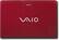 Front Standard. Sony - VAIO Laptop with Intel® Core™2 Duo Processor - Fiery Red.