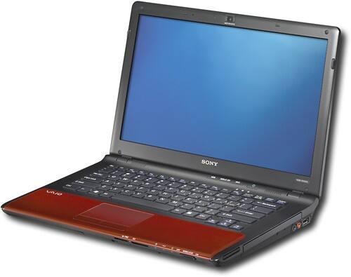 Best Buy: Sony VAIO Laptop with Intel® Core™2 Duo Processor Fiery Red ...