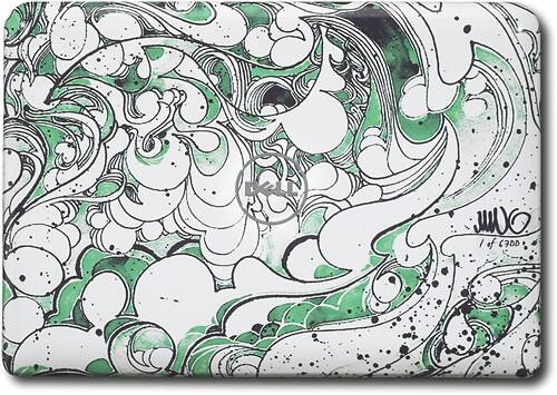 Front Standard. Dell - Inspiron Mini Netbook with Intel® Atom™ Processor - Green Swirl.