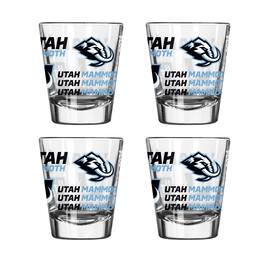 Logo Brands - Utah Mammoth 4-Piece Spirit 2oz. Shot Glass Set - Multicolor