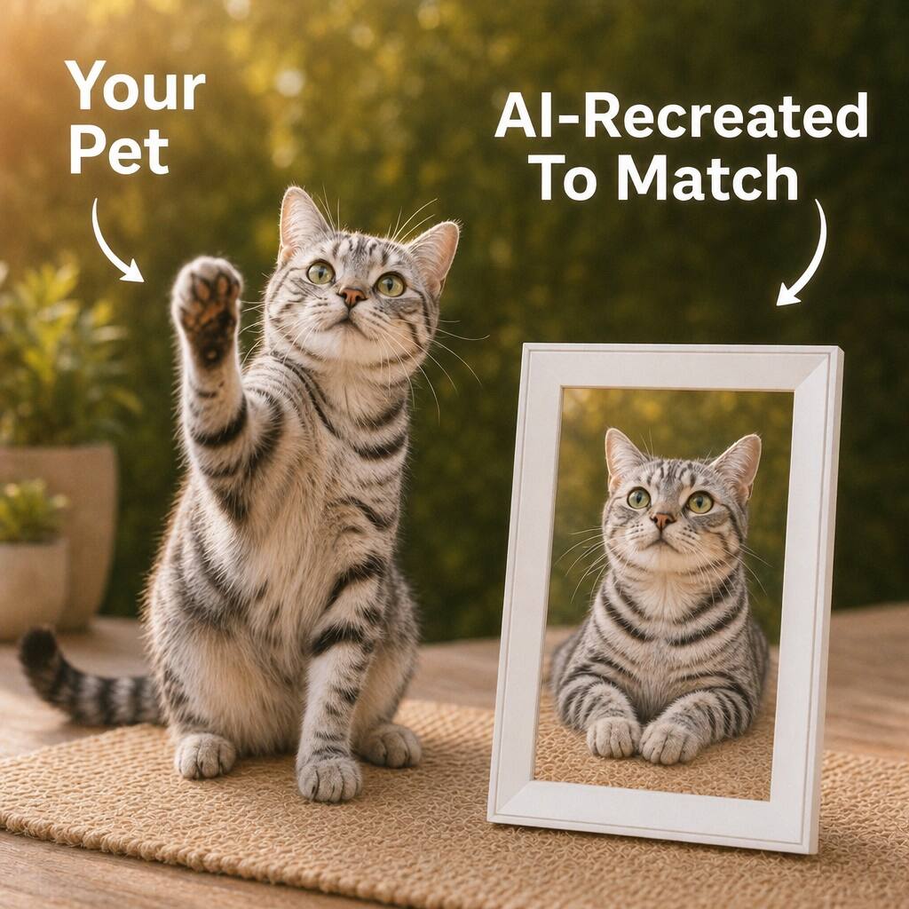 Pet Live 10.1 inch AI Pet Memorial Digital Photo Frame White - Best Buy