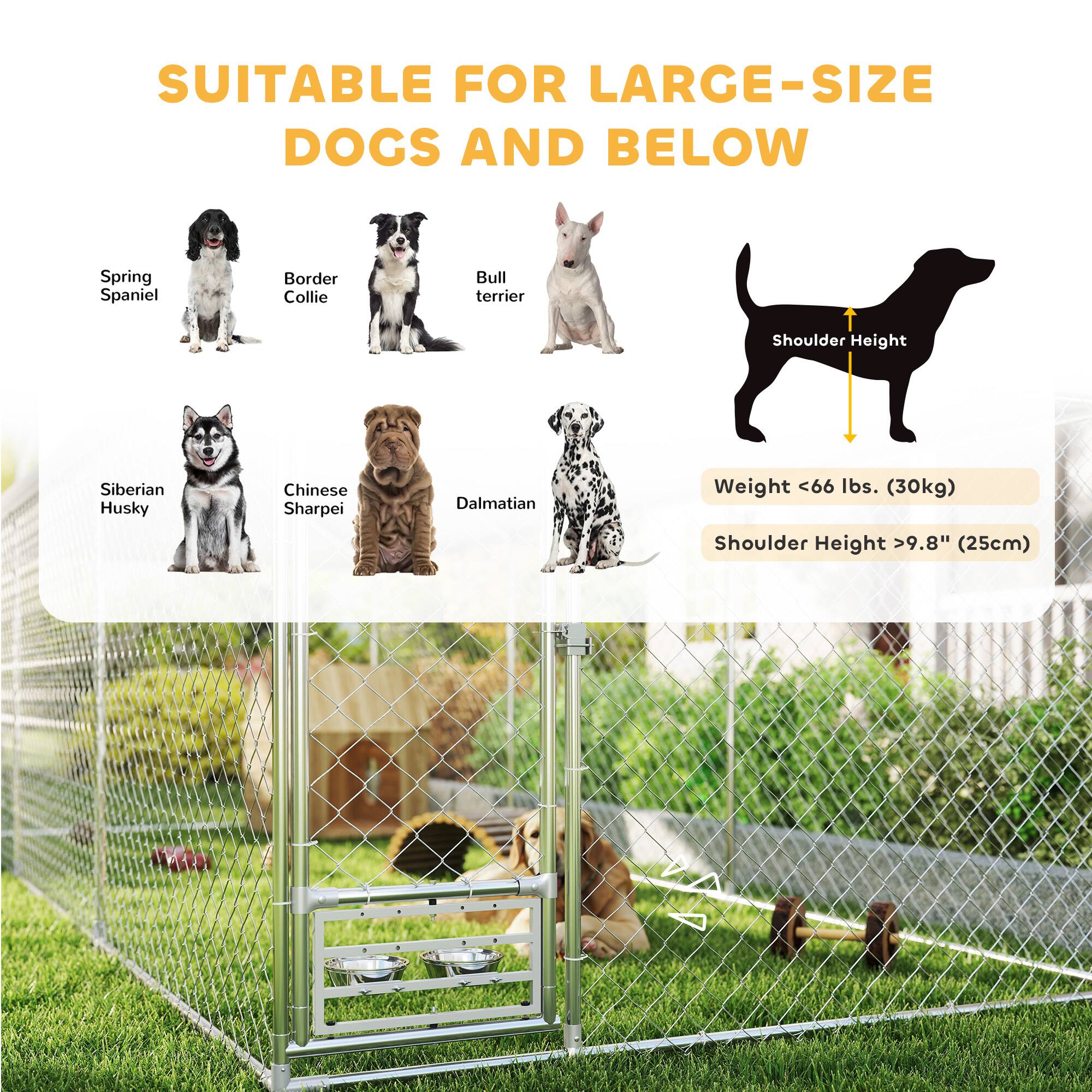 SUITABLE FOR LARGE-SIZE DOGS AND BELOW

- Spring Spaniel
- Border Collie
- Bull Terrier
- Siberian Husky
- Chinese Sharpei
- Dalmatian

Weight < 66 lbs. (30kg)

Shoulder Height > 9.8" (25cm)