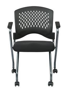 Office Star Products - Soft-Flex Frame Folding/Nesting Office Visitor Chair - Coal