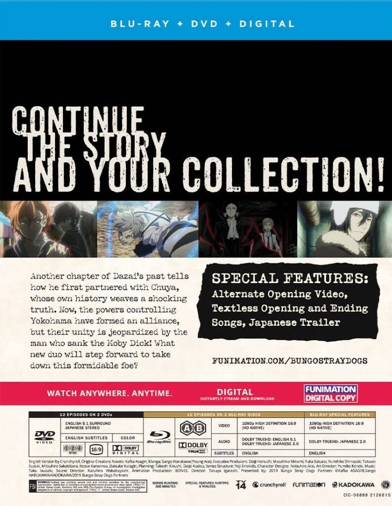 Alt View 1. Bungo Stray Dogs: Season Three   - BLU-RAY.