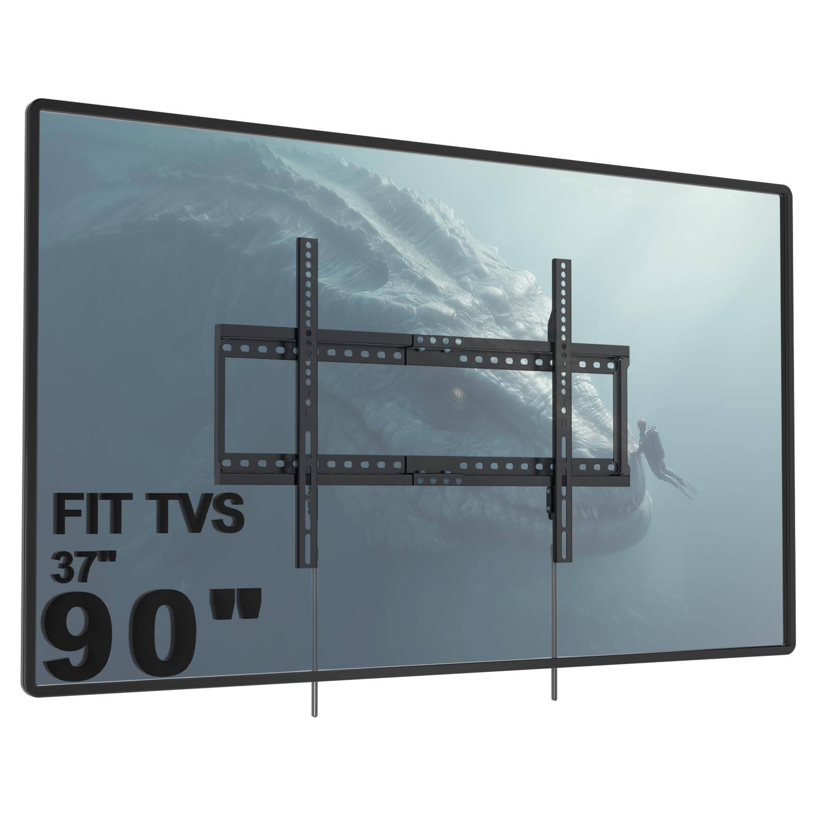 Black Fixed 37-90 Inch