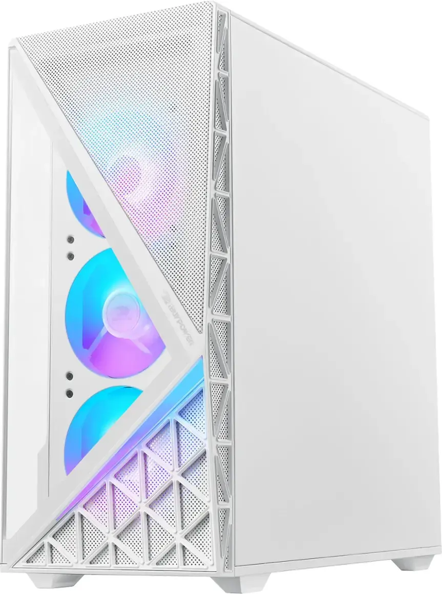 Alt View 6. iBUYPOWER - Slate White Gaming Desktop PC- Intel Core Ultra 7 265F,NVIDIA GeForce RTX 5060Ti 8GB,32GB DDR5 RGB,2TB SSD - White.