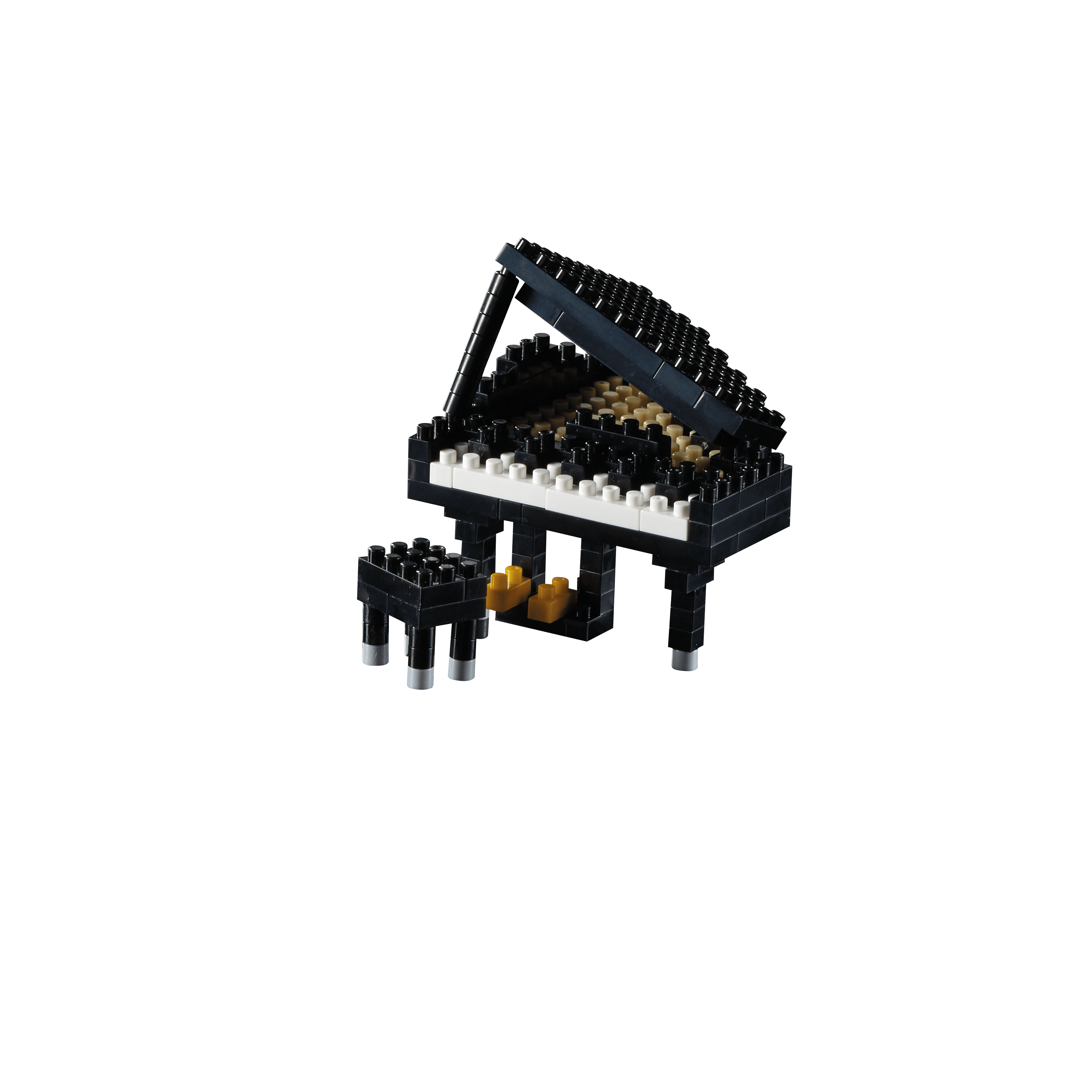 Brixies - PIANO BLACK Building Set for Kids