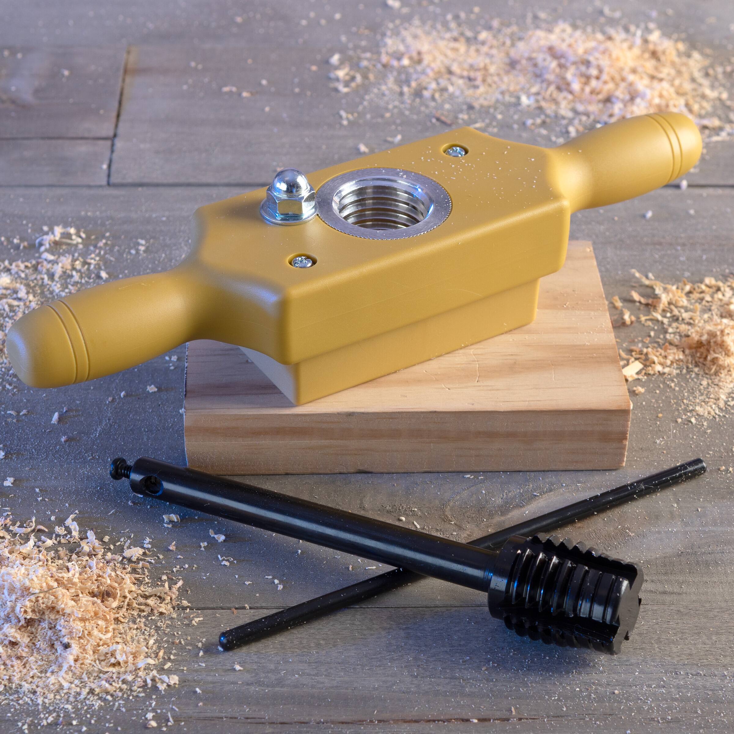 Alt View 6. Kings County Tools - 1 Inch x 6TPI Tap and Die Set - Tan and Black.