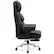 Left. Brick Attic - Big and Tall Ergonomic Office Chair, Wide Executive Leather Reclining Gaming Chair with Footrest, Black - Black.