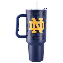 Logo Brands - Notre Dame Fighting Irish 40oz. Checkered Stainless Steel Tumbler - Multicolor