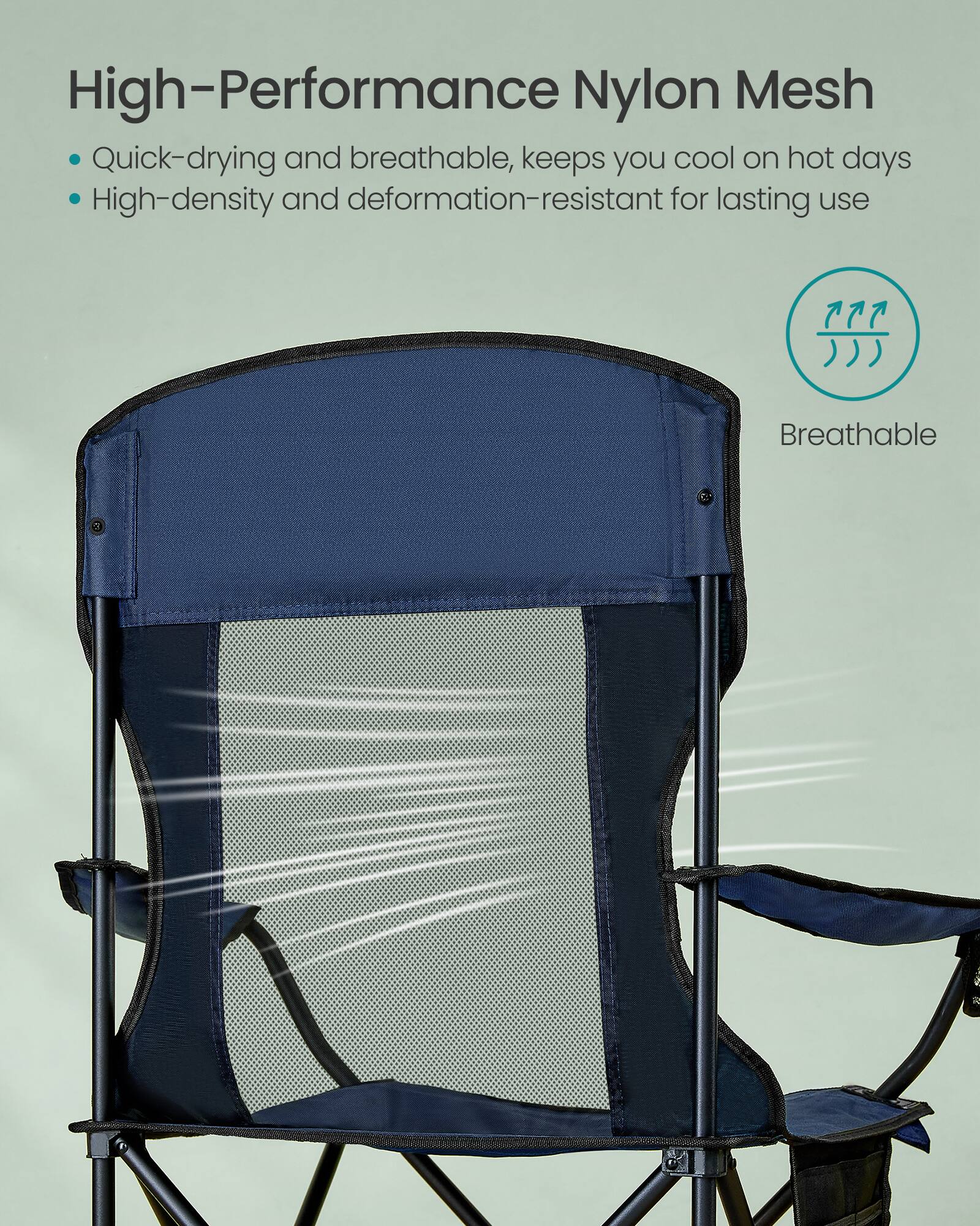 High-Performance Nylon Mesh

- Quick-drying and breathable, keeps you cool on hot days
- High-density and deformation-resistant for lasting use

Breathable