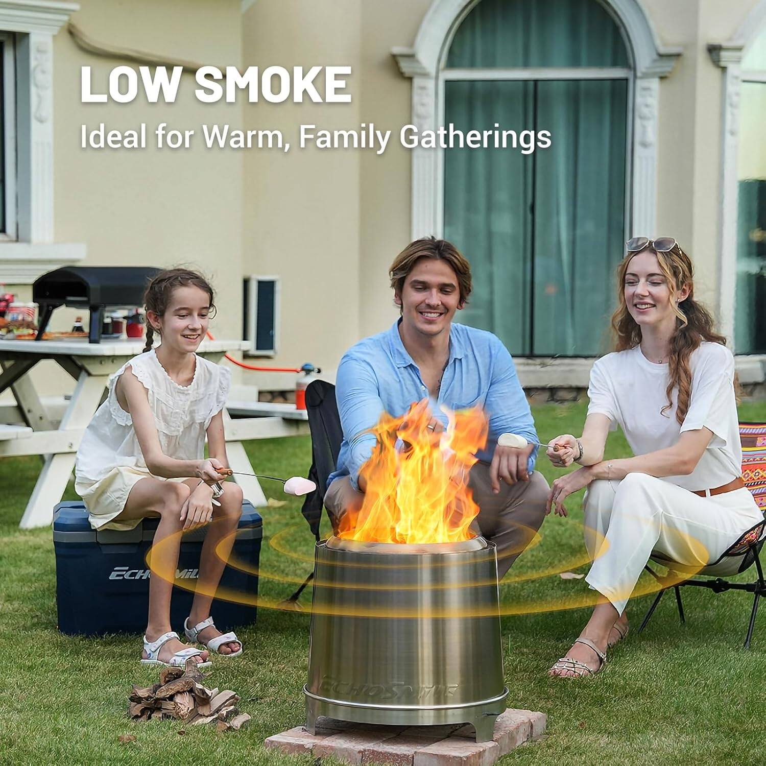 LOW SMOKE  
Ideal for Warm, Family Gatherings