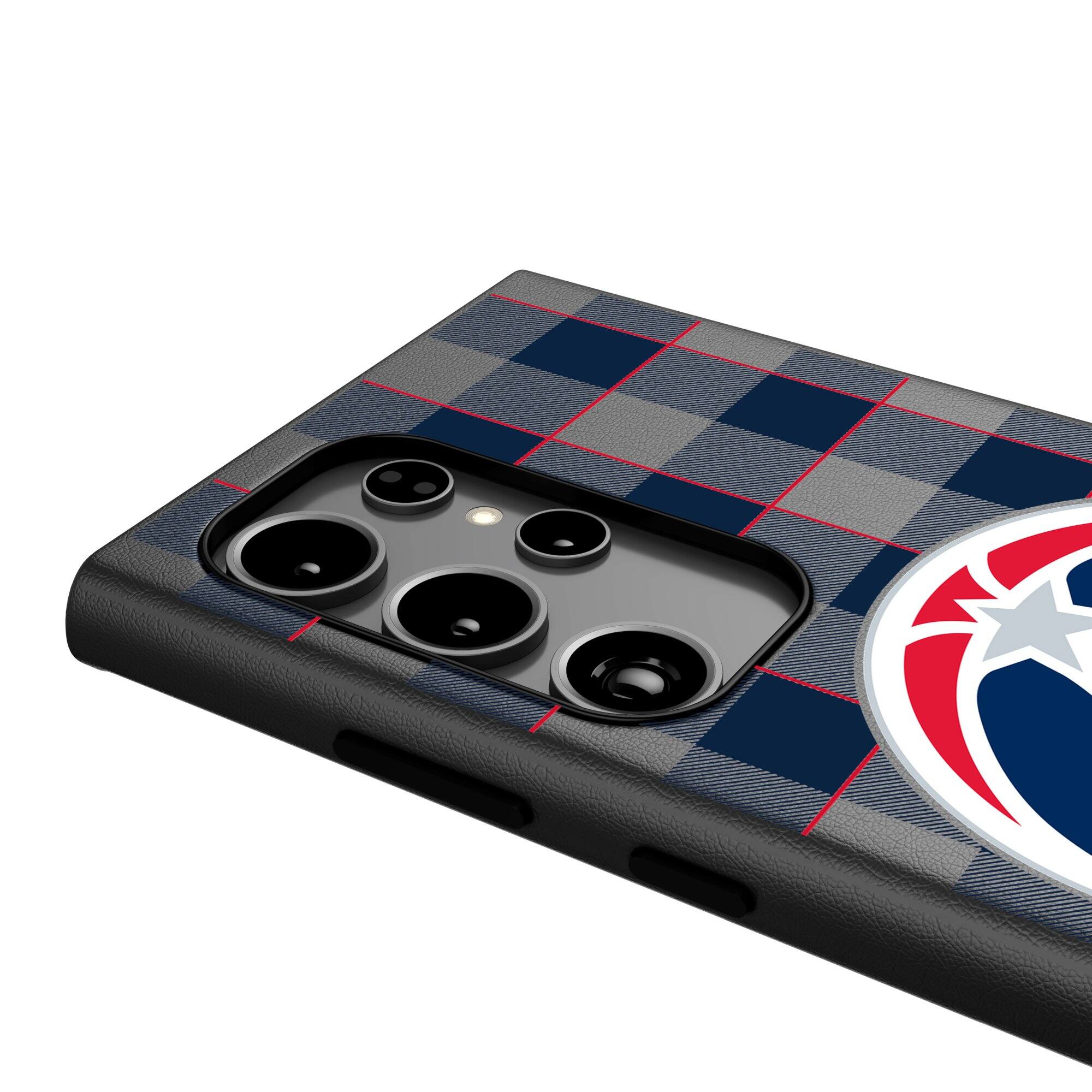 Alt View 3. Keyscaper - Washington Wizards Plaid Galaxy Magnetic Bump Case - S24 - Black.
