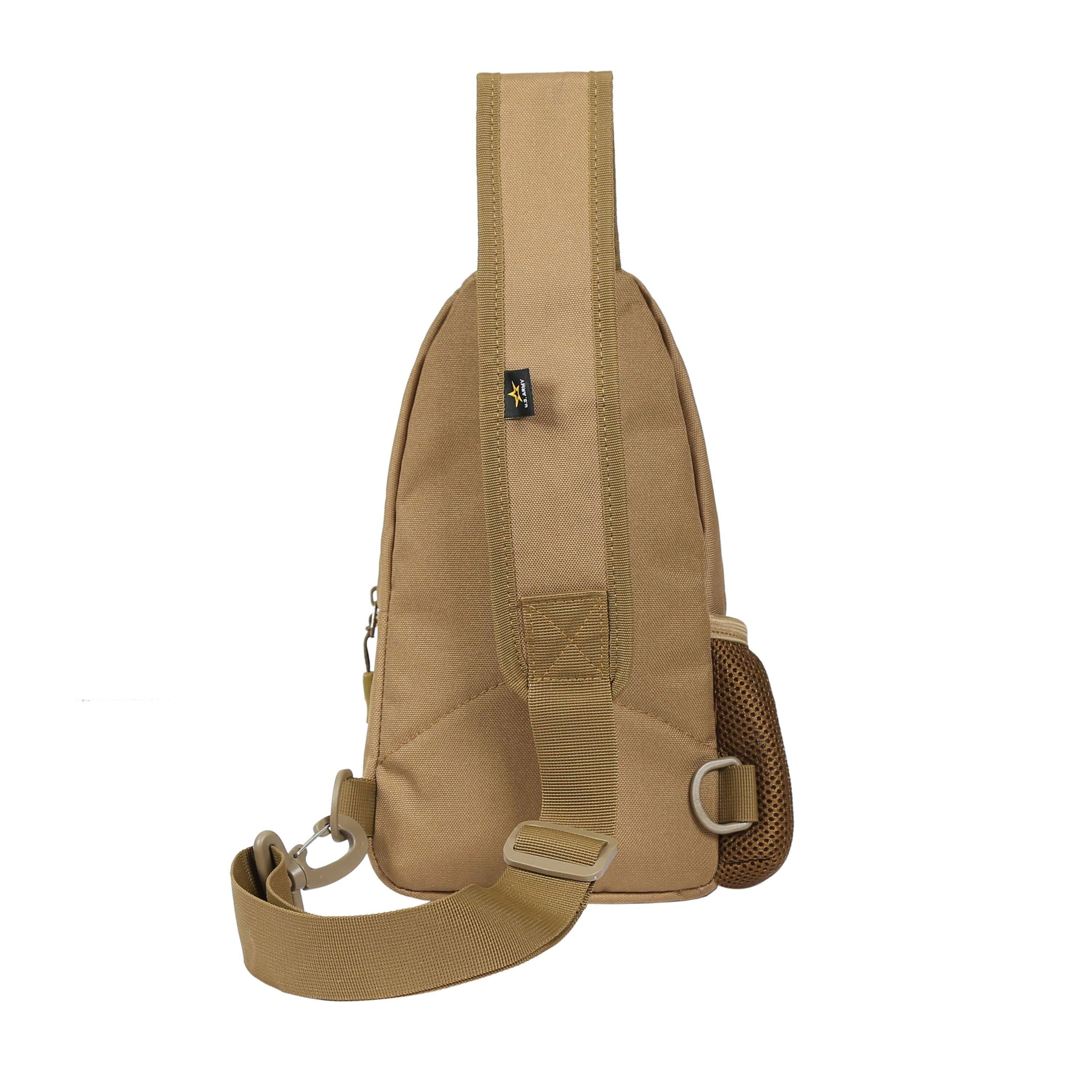 Angle. US Army - DELTA High Performance Tactical Sling Bag - COYOTE.