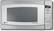 Front Standard. GE - Refurbished 2.2 Cu. Ft. Full-Size Microwave - Stainless-Steel.