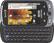 Front Standard. Samsung - Moment Mobile Phone - Black (Sprint).