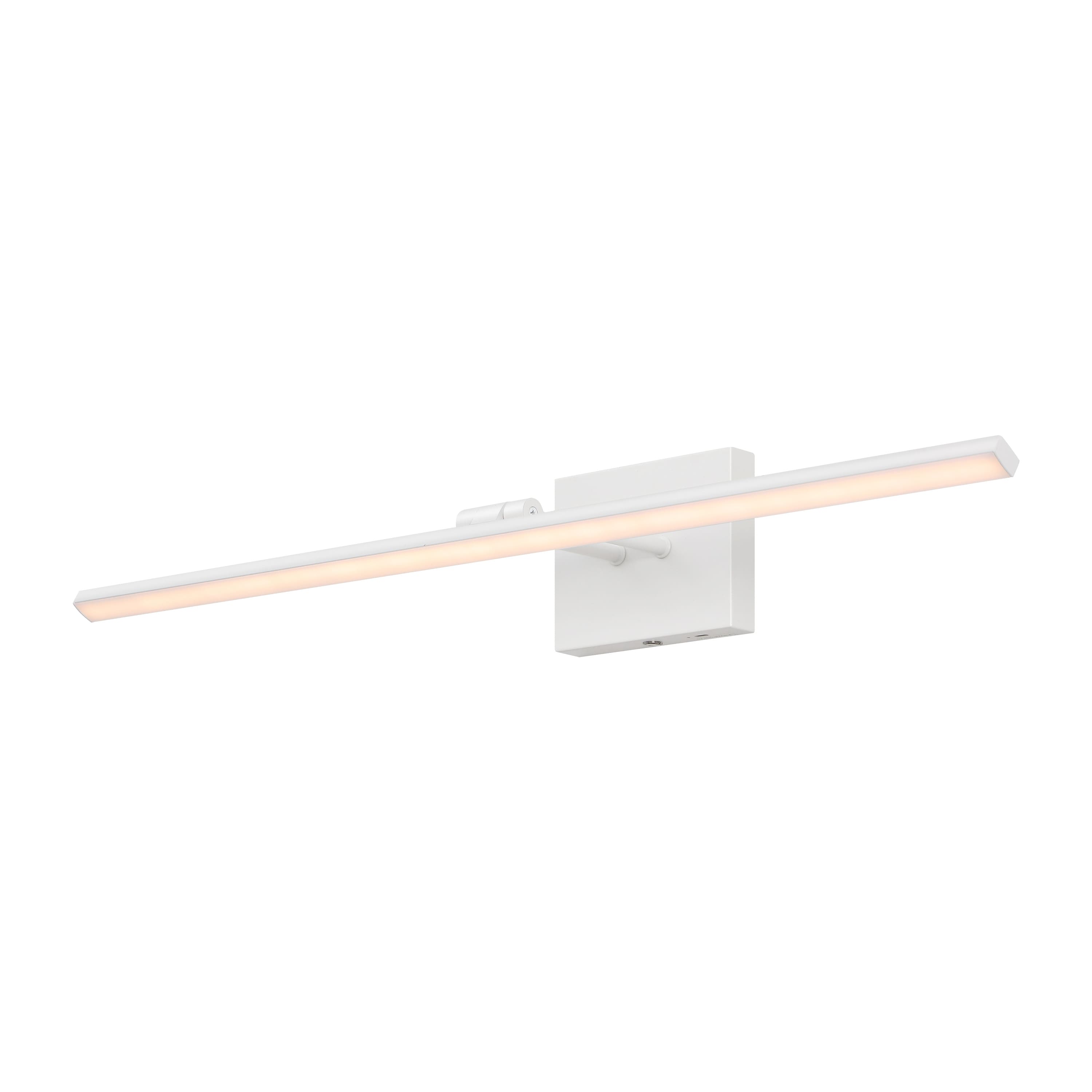 "Jonathan Y - Santino 28"" Modern Minimalist Swivel Integrated Dimmable LED Rechargeable Picture Light with Touch Sensor - White" price history on PriceWatchPro