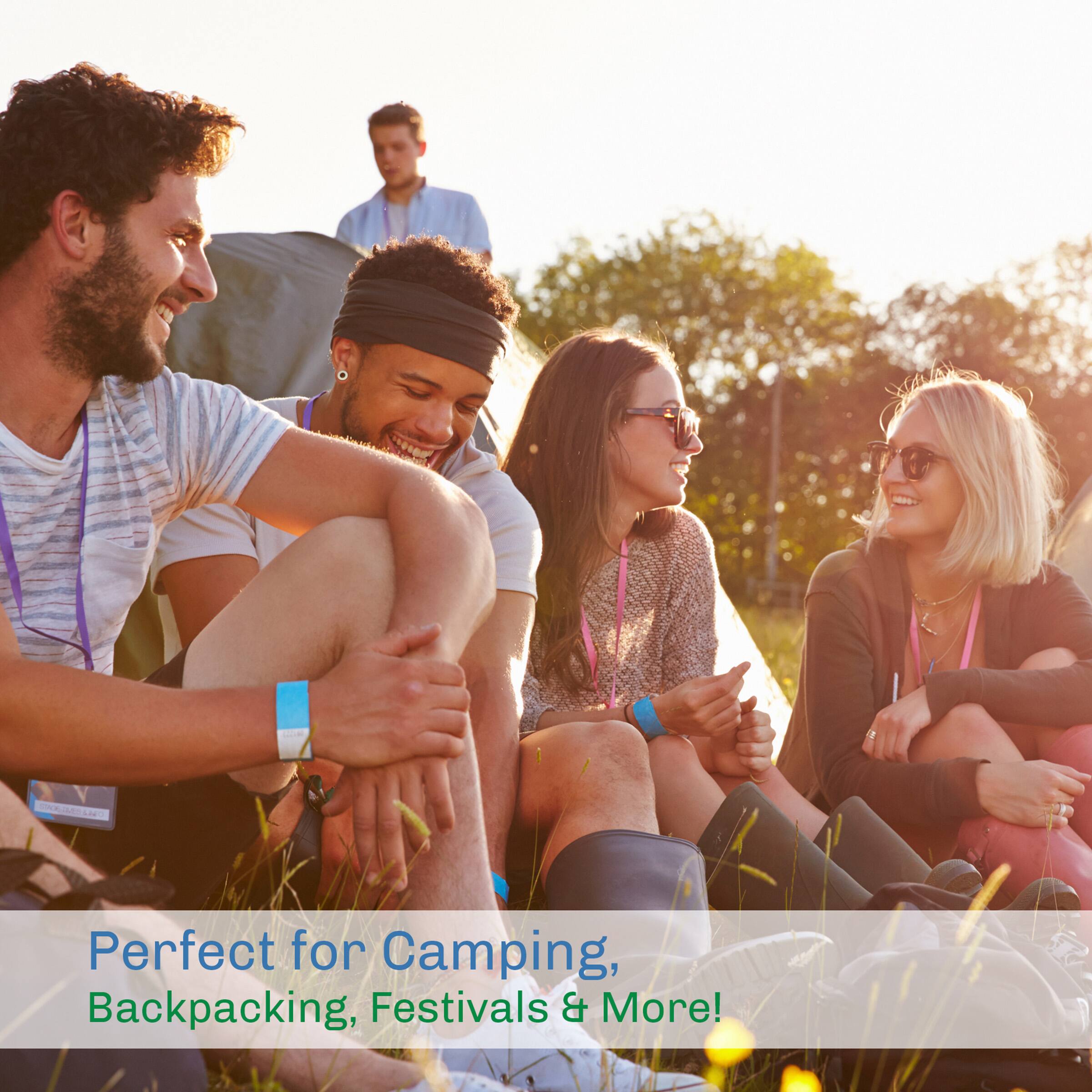 Perfect for Camping, Backpacking, Festivals & More!