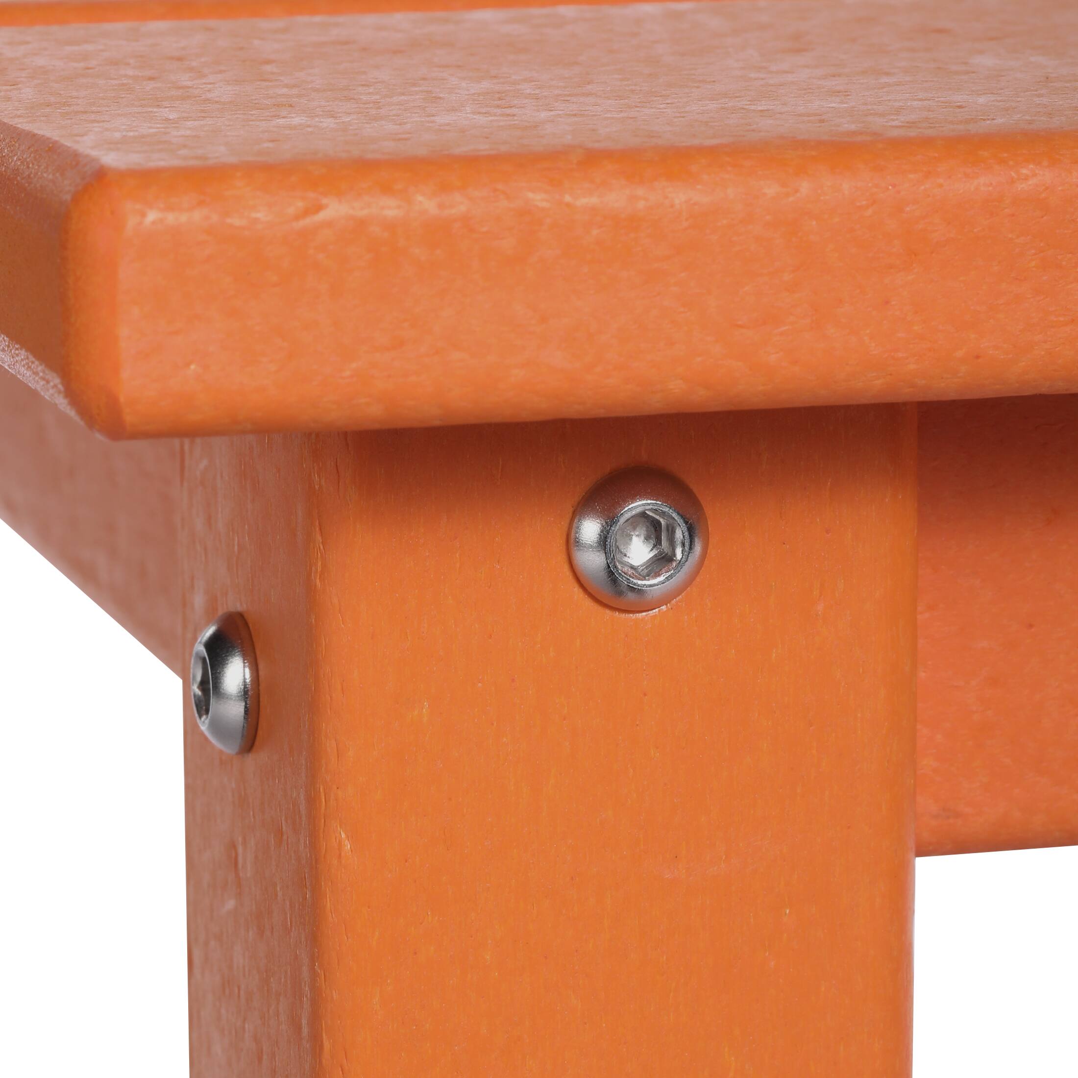 Alt View 6. WestinTrends - WestinTrends Malibu Kids Outdoor Patio Furniture HDPE 30" Wide Square Dining Table - Orange.