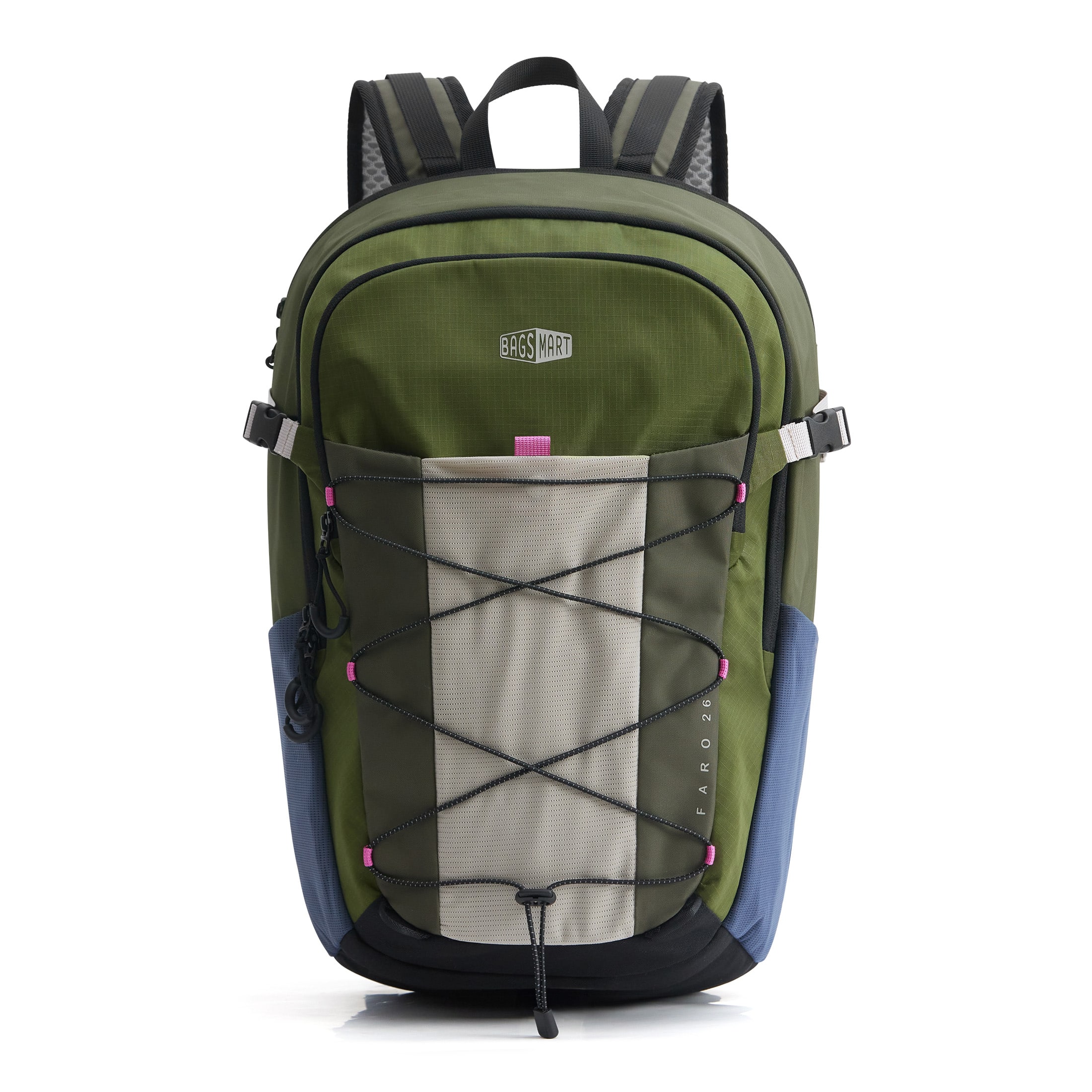 "Bagsmart - Faro 22L Daypack, Water-Repellent Backpack with 15"" Laptop Compartment for Work, Campus & Commuting - Moss" price history on PriceWatchPro
